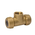 Mueller B & K ProLine Pipe Tee, 1/2 in, Compression x FIP, Brass 162-303NL